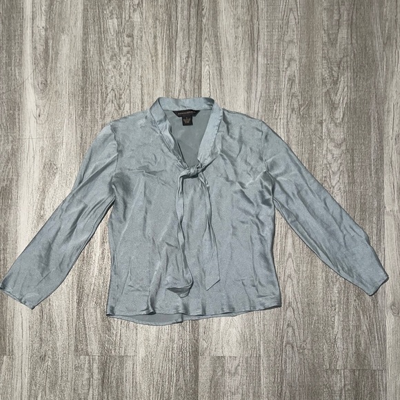 Banana Republic Tops - Banana Republic light blue silk blouse